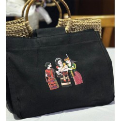 Cane Handle Tote Bag
