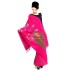 Elegant deep pink Color Embroidered Wool Shawl with Peacock 